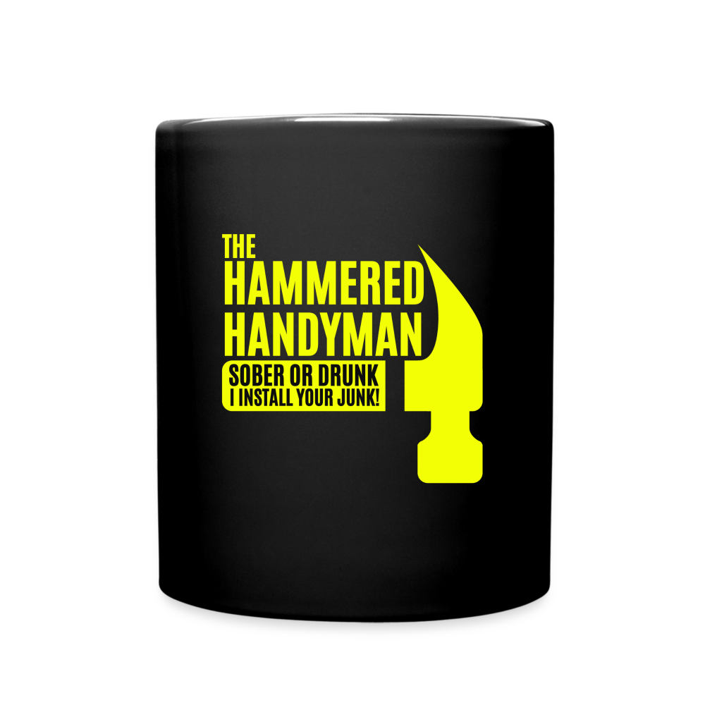 Hammered Handyman Mug - A DIY Disaster's Best Friend - black