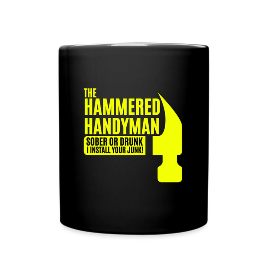 Hammered Handyman Mug - A DIY Disaster's Best Friend - black