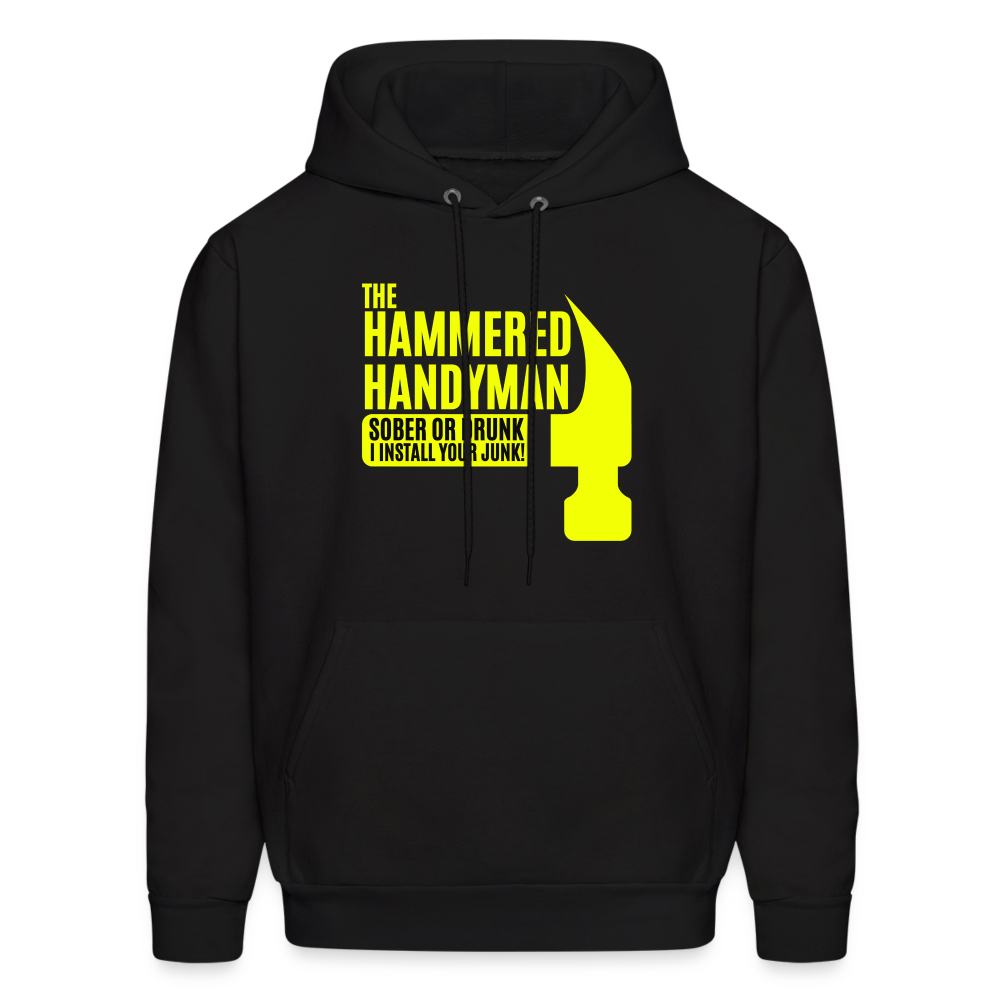 Hammered Handyman Men's Hoodie - Comfort for the DIY King - black