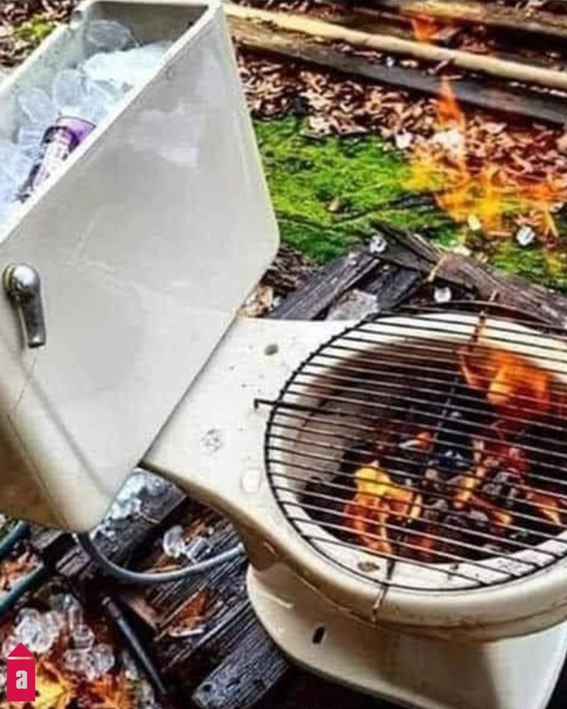 bbq toilet