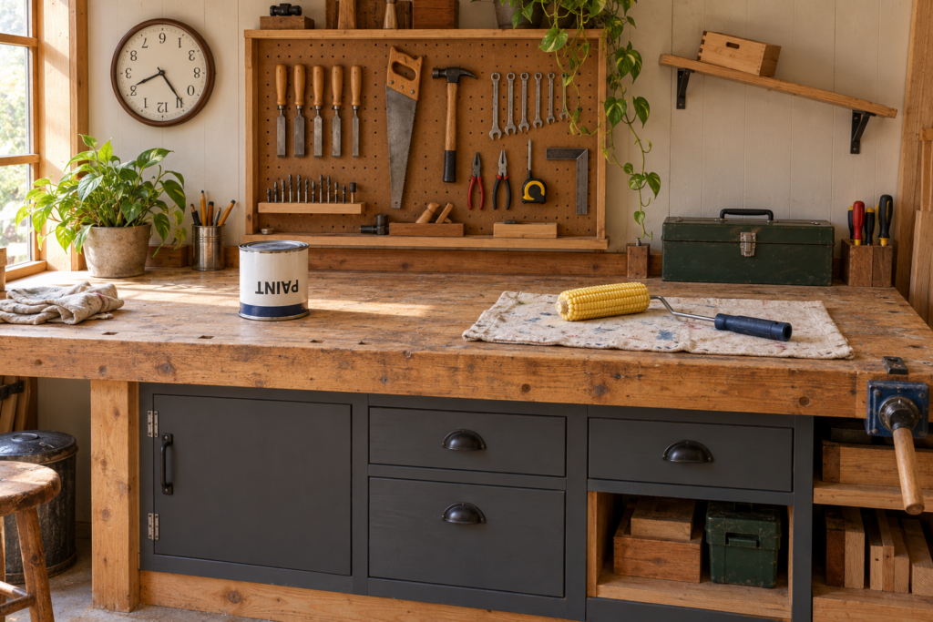 Workshop inspection challenge. Use the clues below to locate five questionable details.