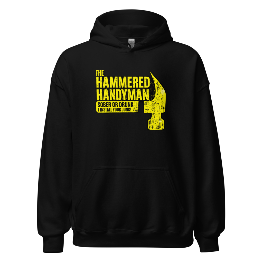 The Hammered Handyman Distressed Logo Hoodie